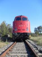 228 757 der Erfurter Bahnservice GmbH stand am 15.10.2011 in Stendal.