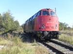 228 757 der Erfurter Bahnservice GmbH stand am 15.10.2011 in Stendal.