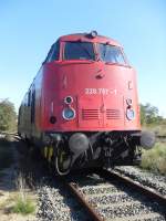 228 757 der Erfurter Bahnservice GmbH stand am 15.10.2011 in Stendal.