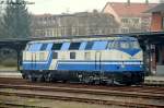 228 758-9 warten auf dem Sonderzug nach Meiningen als Schublok zwichen Arnstadt und Oberhof am 29.03.2014