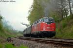 228 501-3 (WFL 20) am Schluss eines Sonderzuges in Marksuhl am 19.04.2012