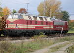228 321-6 stand am Mittag in Rostock-Bramow.24.10.2020