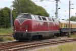 V200/146917/v-200-116-beim-rangieren-im V 200 116 beim Rangieren im Bahnhof Wismar.(25.06.2011)