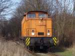 Hier noch die V60 in der alten Farbe orange  am 14.06.09 in Rostock Bramow.