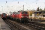 225 071-0 + 003-3 mit Gterzug nach Mhldorf am Heimeranplatz in Mnchen.