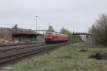 218 433-1 berfhrt mit dem  SchadR 74777 MMF-LL die 218 216 + 218 206 + 218 136 in Wiesau7Oberpfalz.