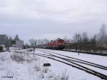 218 161-8 + eine Schwester Maschine fahren mit dem IC2012 nach Leipzig in Memmingen ein.