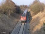 218 485-1 schiebt bei Trunkelsberg eine RB.