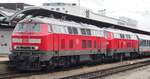 218 495 und 218 494 in Ulm am 13.07.2014.