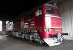 120 269-6 im Sächsischen Eisenbahnmuseum Chemnitz am 19.04.2012.