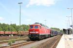 232 686-6 mit Citrn Autozug in Marktredwitz.