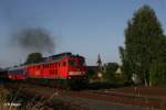 232 413-5 mit Sonderzug aus Karlsbad nach Erlangen in Marktredwitz.