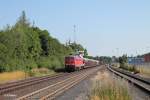 232 384-0 mit dem umgeleiteten 51683 Zwickau - Nrnberg bei der durchfahrt in Wiesau.