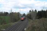 232 359-0 zieht bei Ritlasreuth den Frankenwald Umleiter 51651 Leipzig - Engelsdorf - Nürnberg.