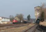 232 252-9 mit dem 49967 Gefco Autotransportzug NNR - XTCH in Pechbrunn.