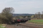 232 609-8 mit dem 62720 Schotterzug Pechbrunn nach Nürnberg bei Oberteich.