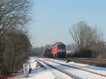 232 909-2 mit einem recht kurzen EZ 45367 bzw jetzt EZ 50862 NNR - XTCH bei Schönfeld.