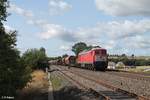 232 909-2 zieht mit dem EZ 51716 NNR - Senftenberg bei Schönfeld gen Hof.