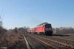 232 201-4 verlässt Wiesau/Oberpfalz mit dem 1389t schweren EZ 51716 NNR - Senftenberg in Richtung Hof.