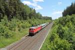 232 093-5 zieht den M47988 Wels - Zwickau bei Großwendern.