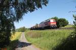 232 609 mit dem EZ 45368 Cheb - Nürnberg bei Brand bei Marktredwitz.