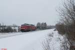 232 469 mit dem M 49334 nach Vilseck bei Schönfeld kurz vor Wiesau/Oberpfalz.