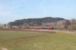 232 262 mit dem umgeleiteten EZ 51612 Halle - Nürnberg bei Lengenfeld.