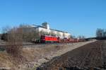 232 428-3 verlässt Weiden mit dem umgeleiteten EZ 51617 Halle - Nürnberg 06.03.21