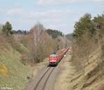 232 569 mit den 45392 Langschienen nach NNR in Seuen.