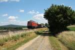 232 589 mit dem EZ45362 Cheb - Nürnberg bei Brand bei Marktredwitz.