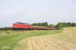 233 176-7 mit dem 51683 Zwickau - Nrnberg bei Unterthlau.