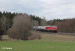 233 176-7 mit Kesselzug nach Regensburg Ost bei Oberteich.