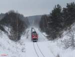 223 662-6 durchfährt den ehmaligen Bahnhof Seußen mit dem 45368 Cheb - Nürnberg.