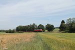 Leider mit Flachwagen-Schaden erwischte ich die 233 698 mit dem Frankenwald Umleiter 51081 LE - NNR bei Waldershof.