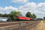 233 525-5 zieht die 145 010 und den 51722 NNR - LLE Frankenwald Umleiter durch Pechbrunn.