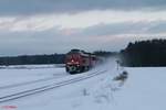 233 176 und 155 219 mit dem 51724 NNR - LE bei Oberteich.