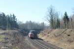 233 219 zieht den EZ 45367 Nürnberg - Cheb bei Schönfeld.