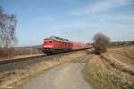 233 314-4 mit dem GAG44330 Gibszug nach Ipfhofen bei Brand bei Marktredwitz in Richtung Nürnberg.