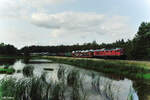 233 176-7 mit dem EZ 45366 XTCH - NNR südlich von Wiesau.