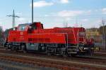 Die 261 058-2 eine Voith Gravita 10BB der DB Schenker Rail Deutschland AG am 07.04.2013 im Bahnhof Montabaur.