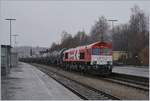 Die DE 671 (UIC 92 80 1266 071-0 D-RHC) rangiert in Kempten.