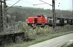 Württembergische Eisenbahngesellschaft (WEG) BR 275 MaK 1206 in Urspring am 04.10.2001.
