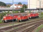 294 695-2 ,362 909-1 und 294 619-2 stehen in Plattling abgestellt.