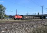 363 478-4 rangiert mit ein Autotransportzug in Regensburg Ost.