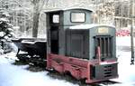 Gmeinder Bauzug Lorenbahn in Wasserburg/Inn am 28.01.1999.