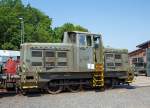   Die Gmeinder 5044 eine Gmeinder Typ 400/440 PS eine ehemalige Diesel-Lokomotive der Bundeswehr  (Versorgungsnummer 2210-12-120-5653), am 05.07.2015 ausgestellt beim Erlebnisbahnhof Westerwald der