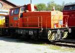 Industrielok der RBH Nr.579 von Krauss Maffei M�nchen in Neu-Offingen am 09.10.2021.