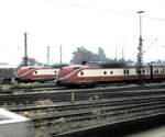 601 in Hamm aus dem Zugfenster im Vorbeifahren am 17.05.1988.