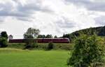 VT 12 506, das Stuttgarter Rößle auch Eierkopf genannt, in Lonsee auf der Schwäbischen Alb am 03.09.2023.
