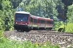 628 343und 628 337 in Ulm am 21.07.2009.